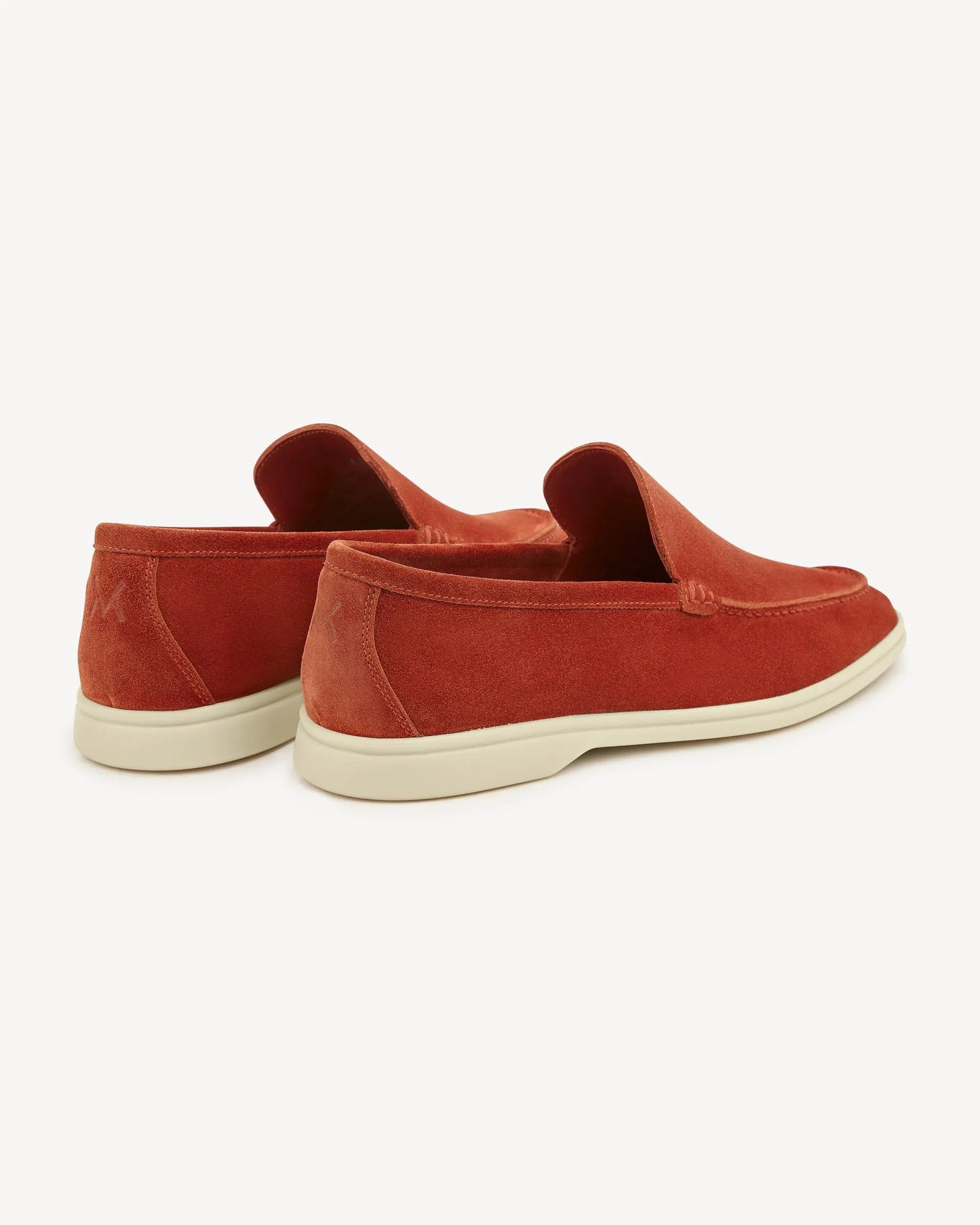 Brabion Unlined Capri Suede Loafer – Ginger Red - BRABION