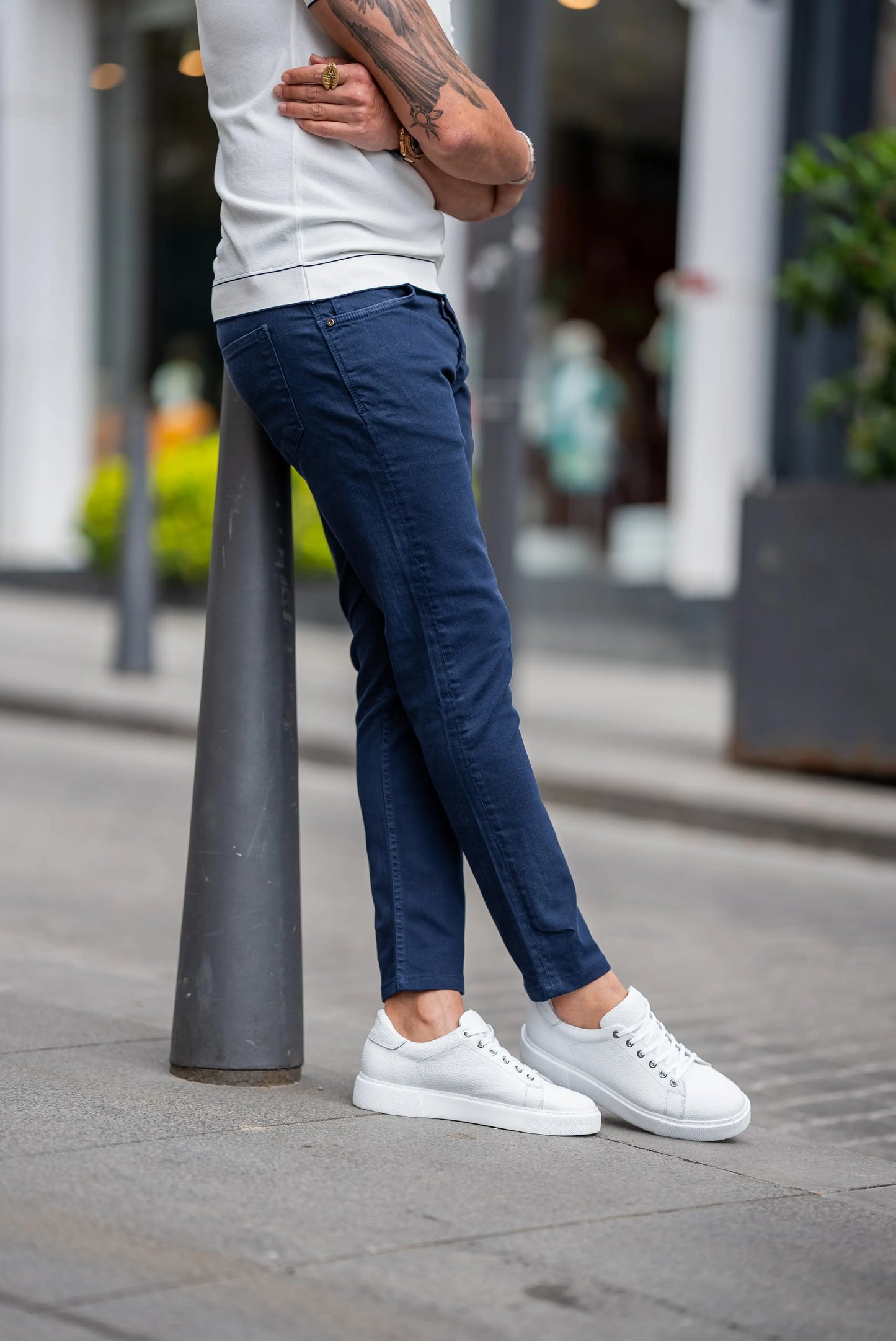 Brabion Maison Dark Blue Slim Fit Jeans - BRABION