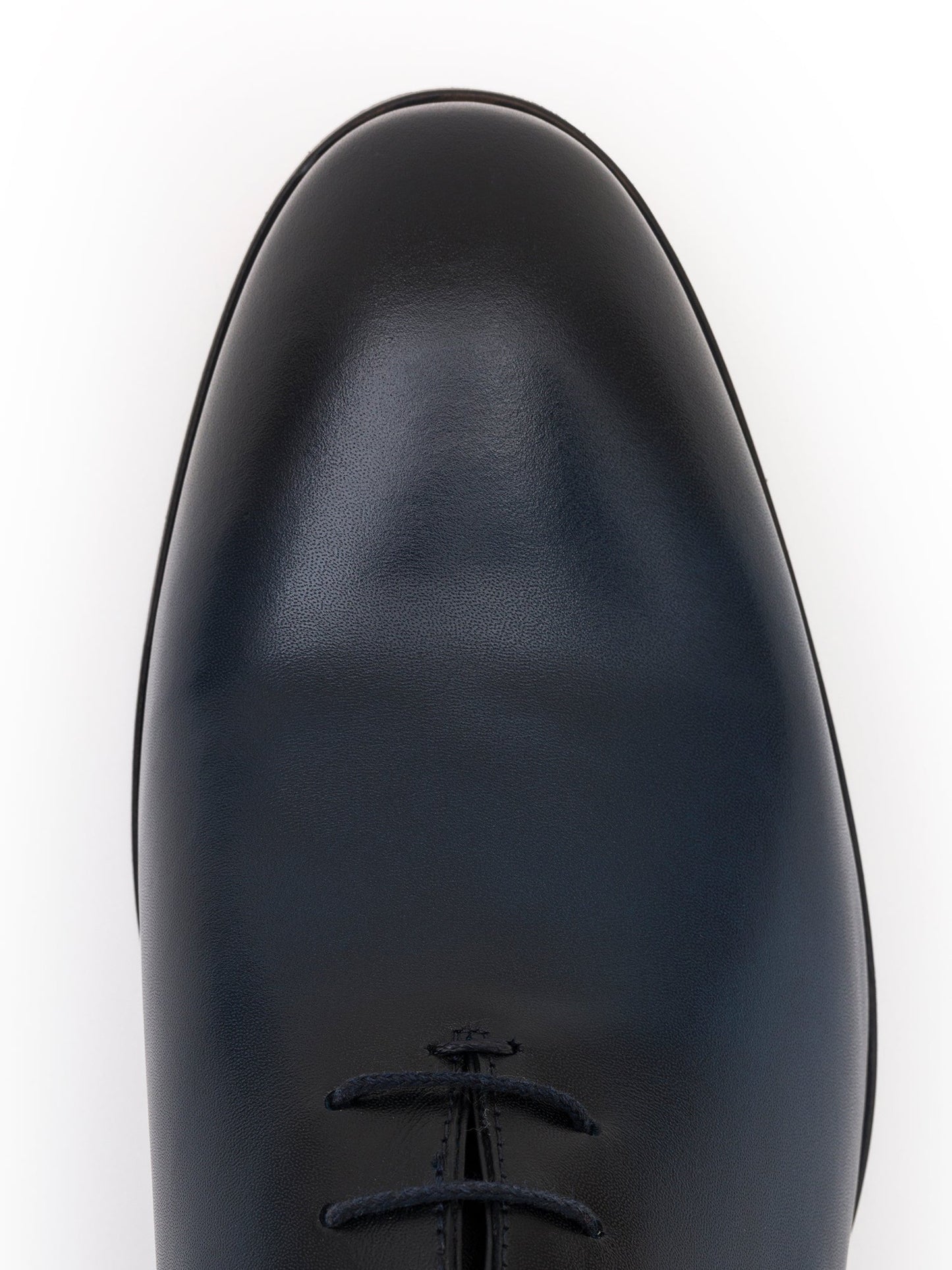 Navy Burnished Leather Oxford VIOSSI