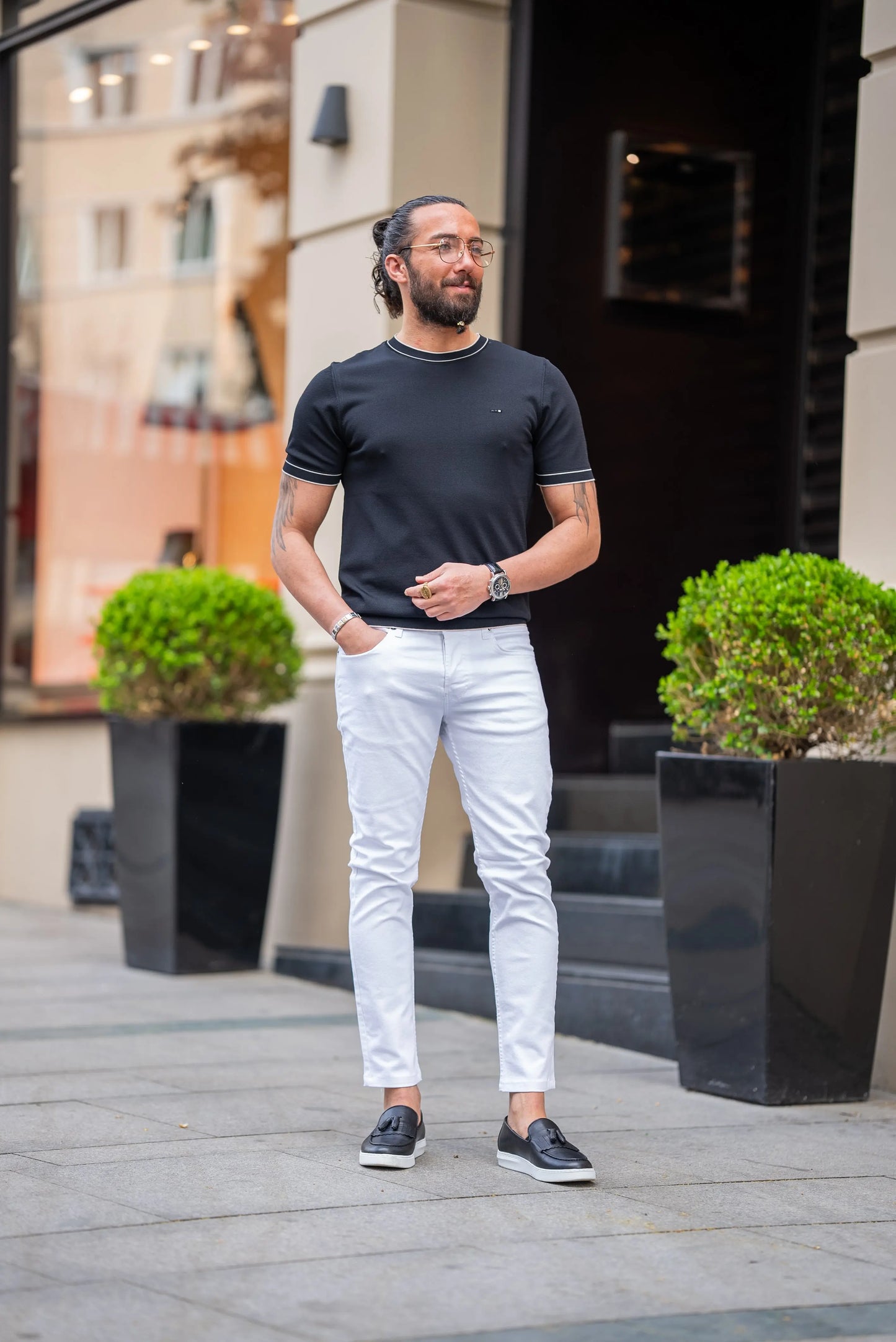 Brabion Crete Black Slim Fit T-Shirt - BRABION