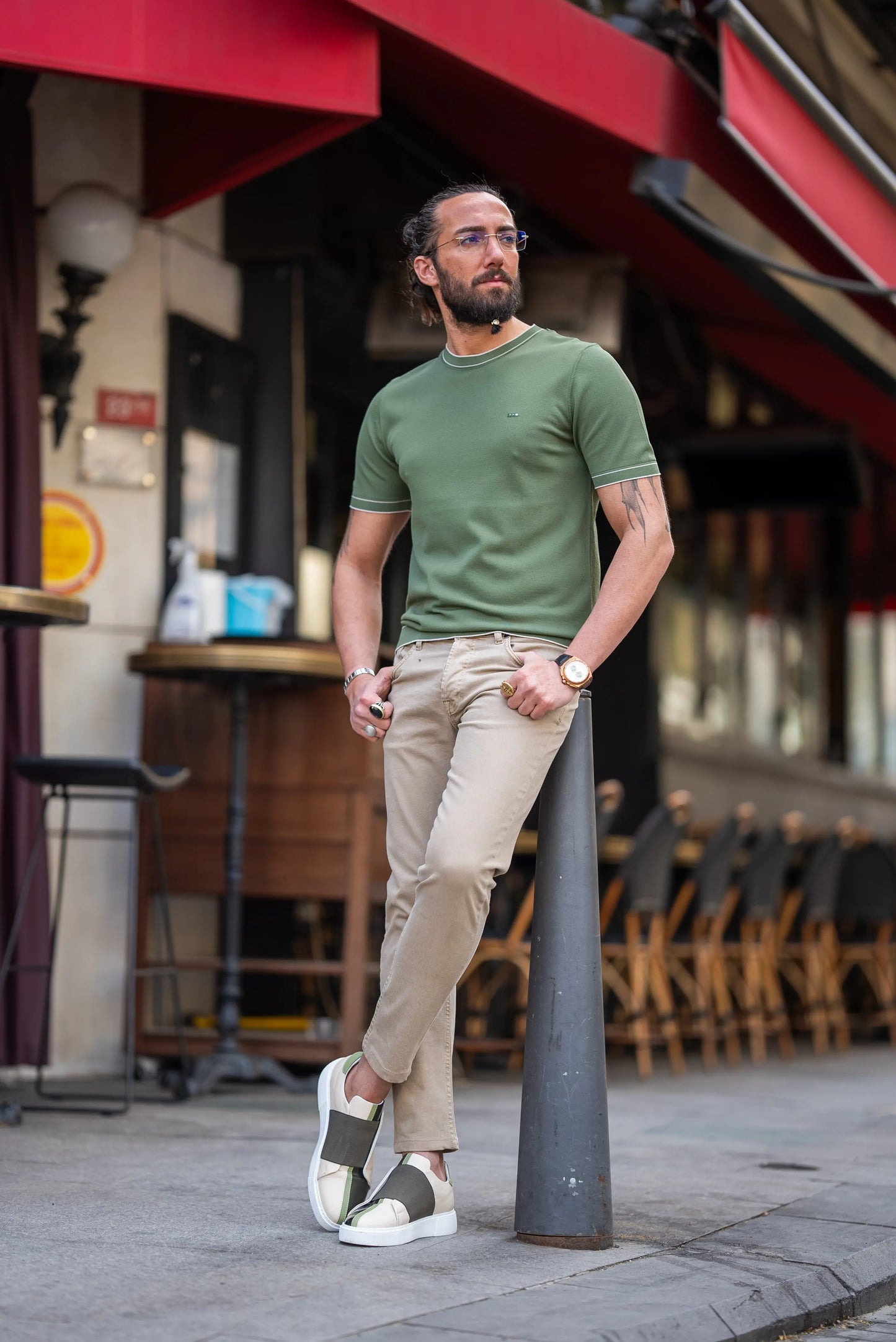 Brabion Crete Green Slim Fit T-Shirt - BRABION