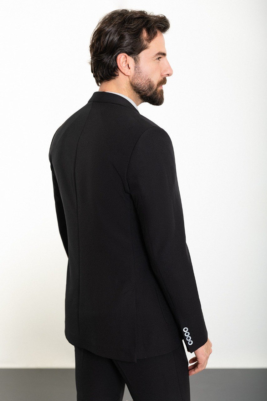 Brabion Marco Black Slim Fit 2 Piece Suit - Elevate Your Wardrobe