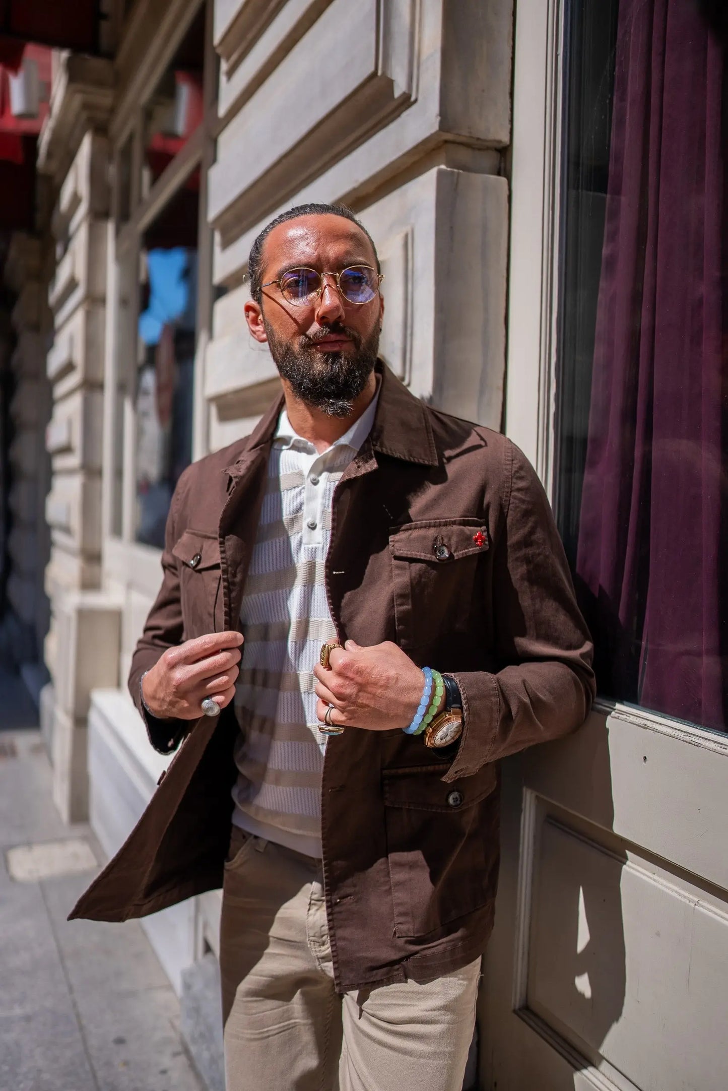 Brabion Brown Safari Men's Jacket - BRABION