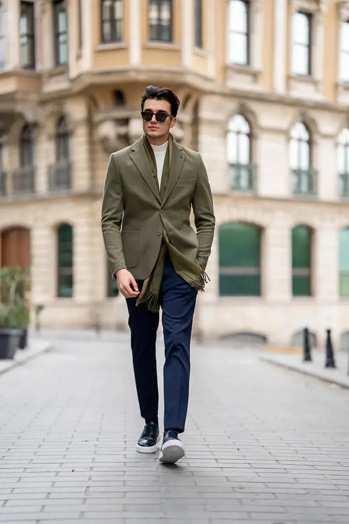 Brabion Khaki Tailored Men's Jacket - BRABION