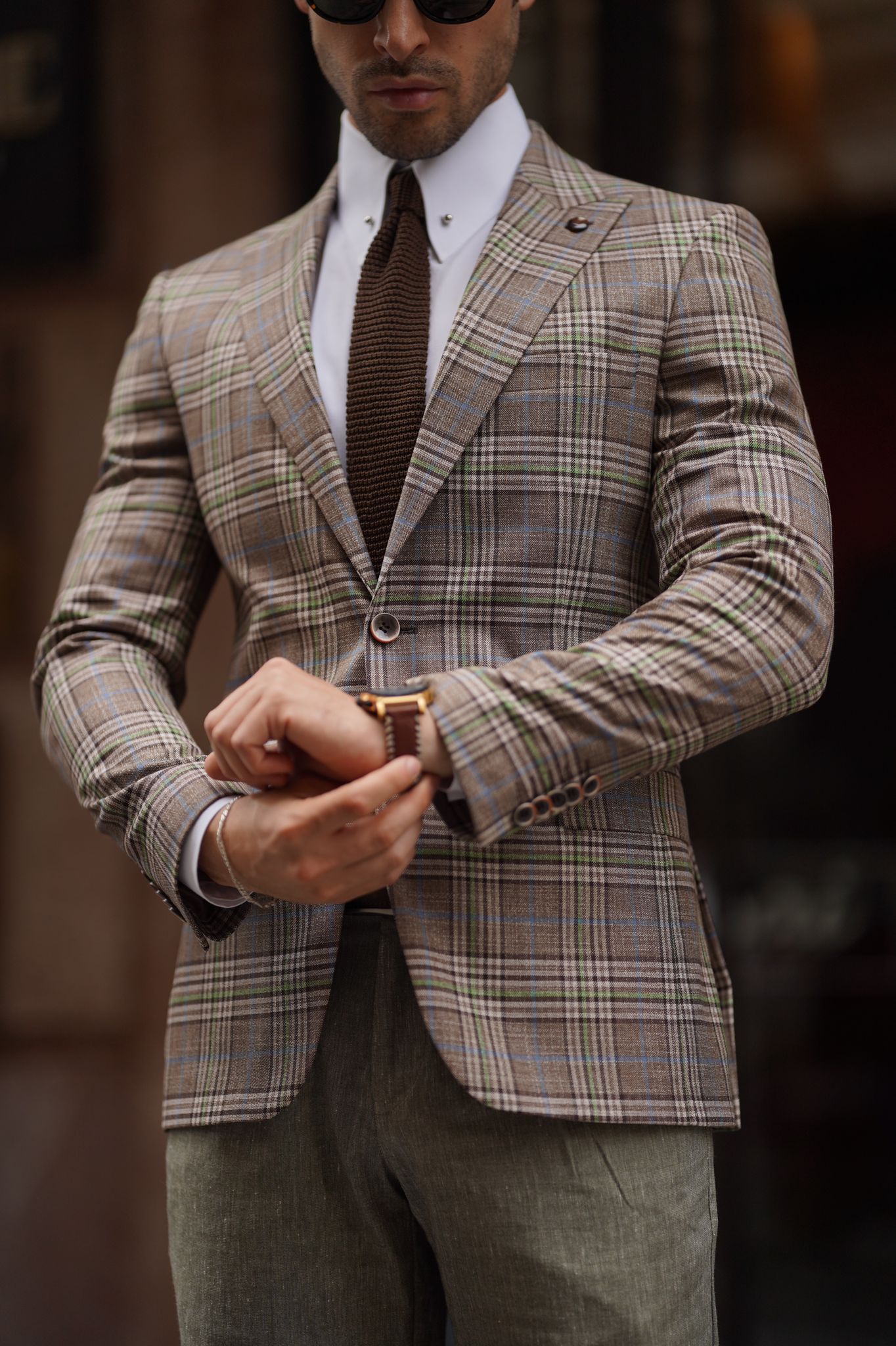 Stefano Plaid Beige Wool Blazer: The Versatile Choice for Every Occasion