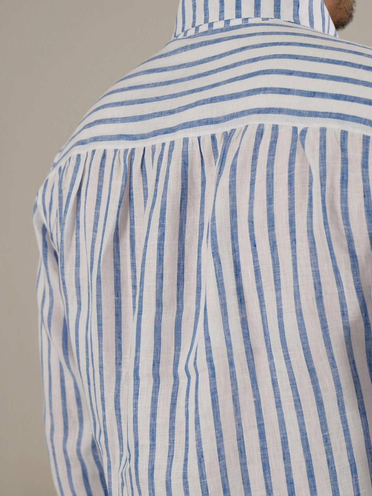 Camisa listrada de linho Napoli