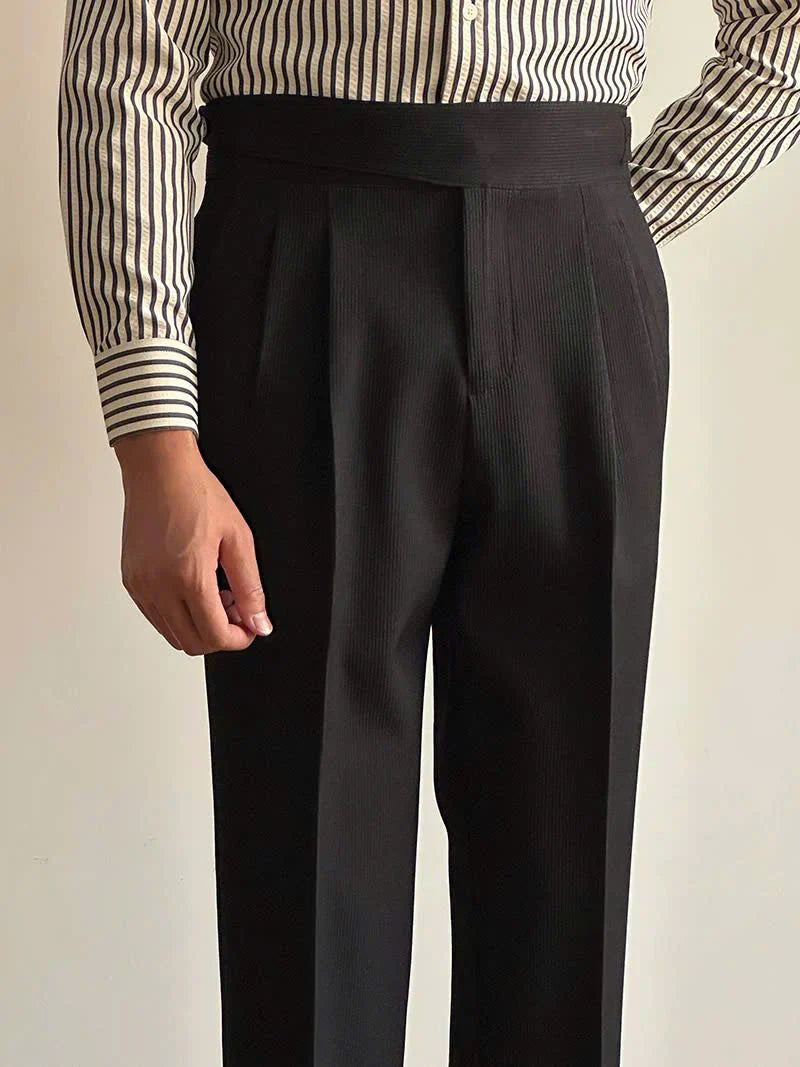 Textured Bologna Gurkha Trousers