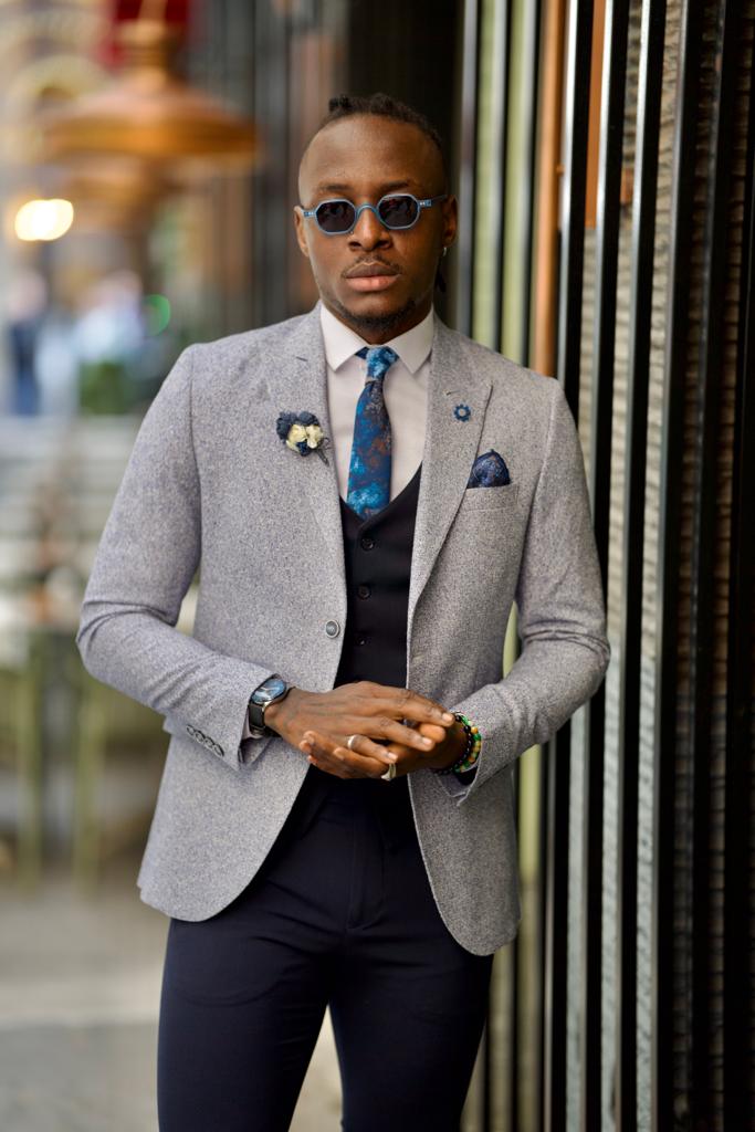 Fabio Gray Slim Fit Cotton Blazer - Elevate Your Wardrobe