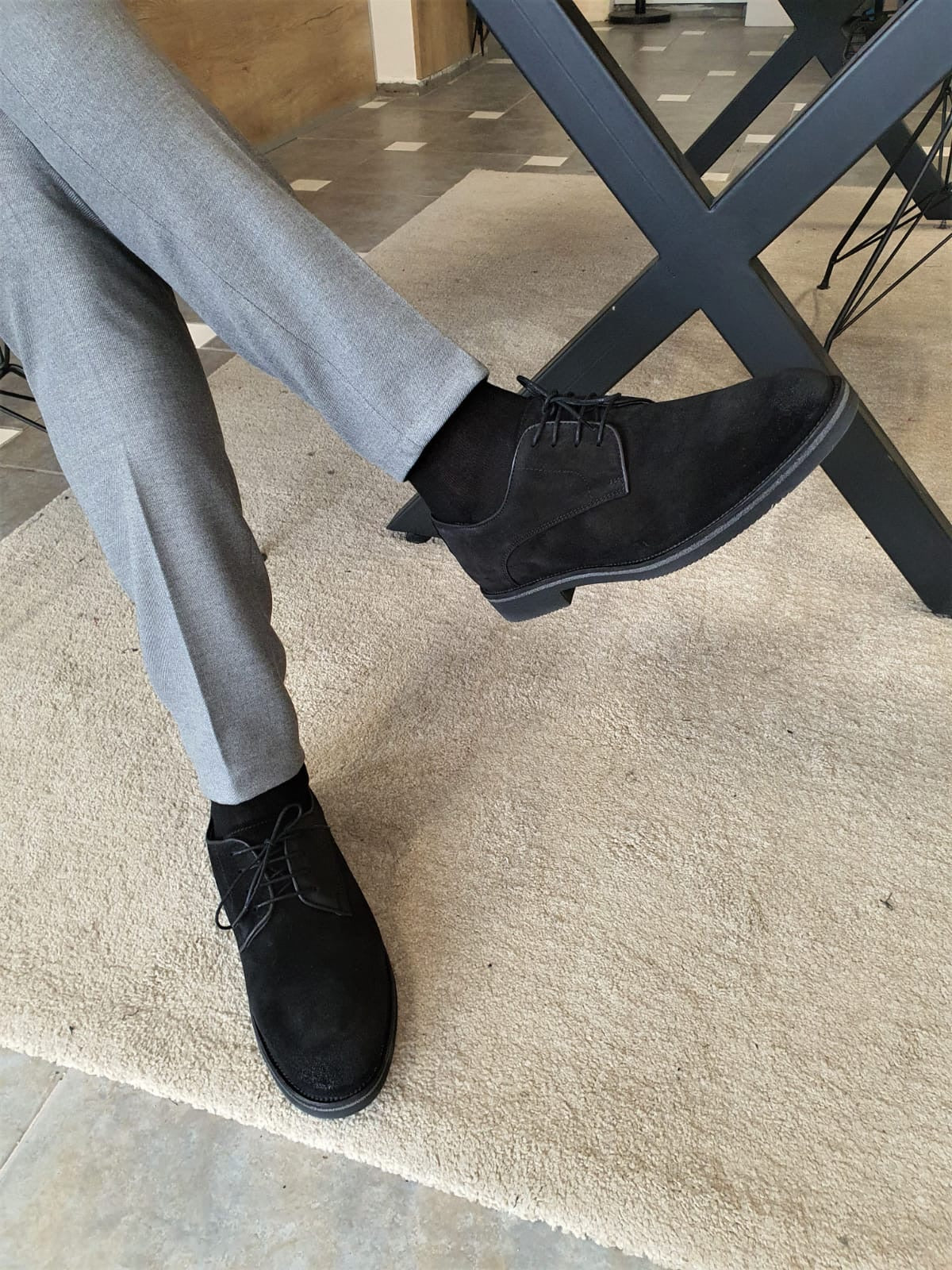 Torino Black Suede Derbys - Elegant Versatility