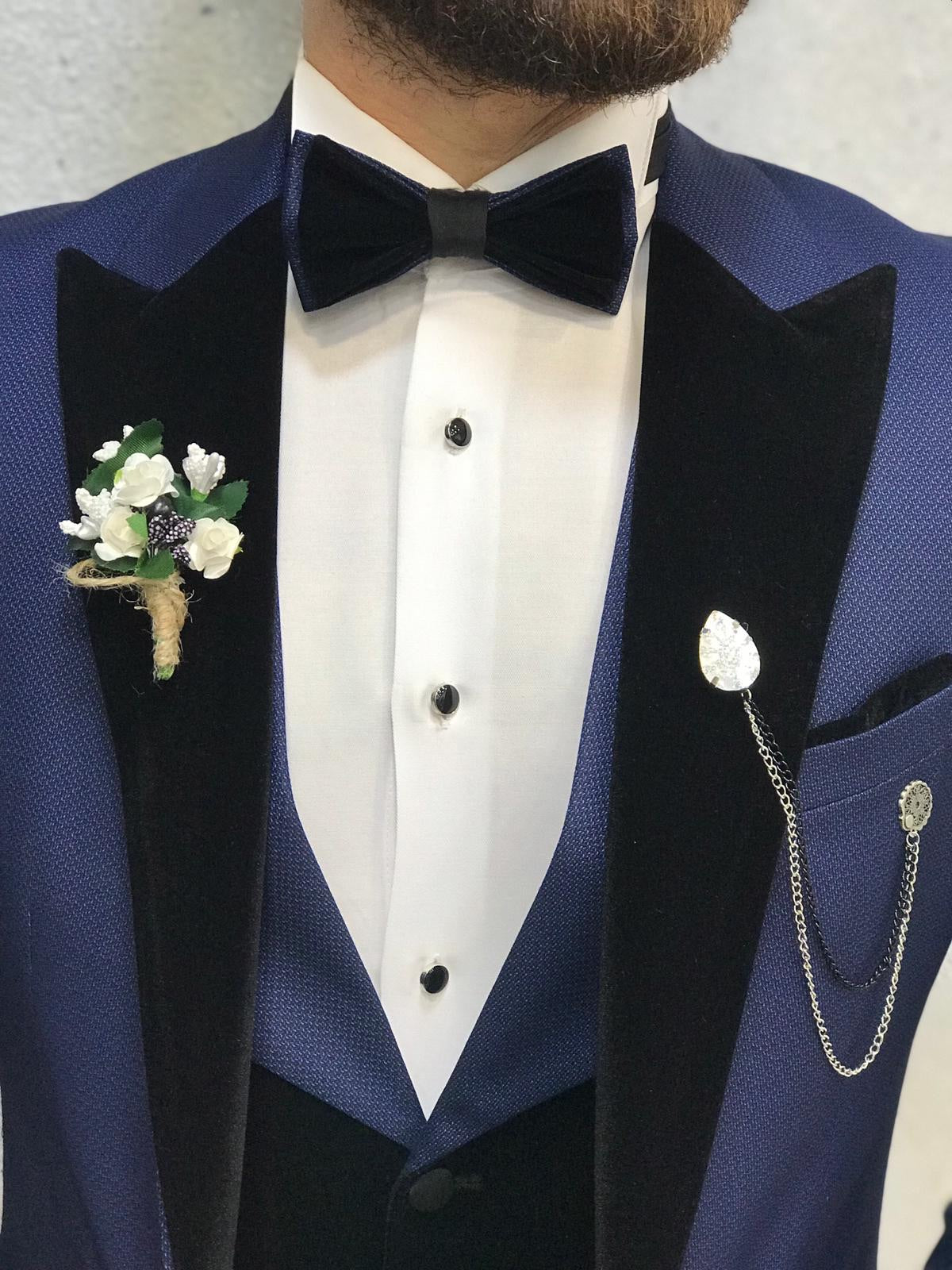 Bergamo Parliament Blue Tuxedo - The Epitome of Elegance