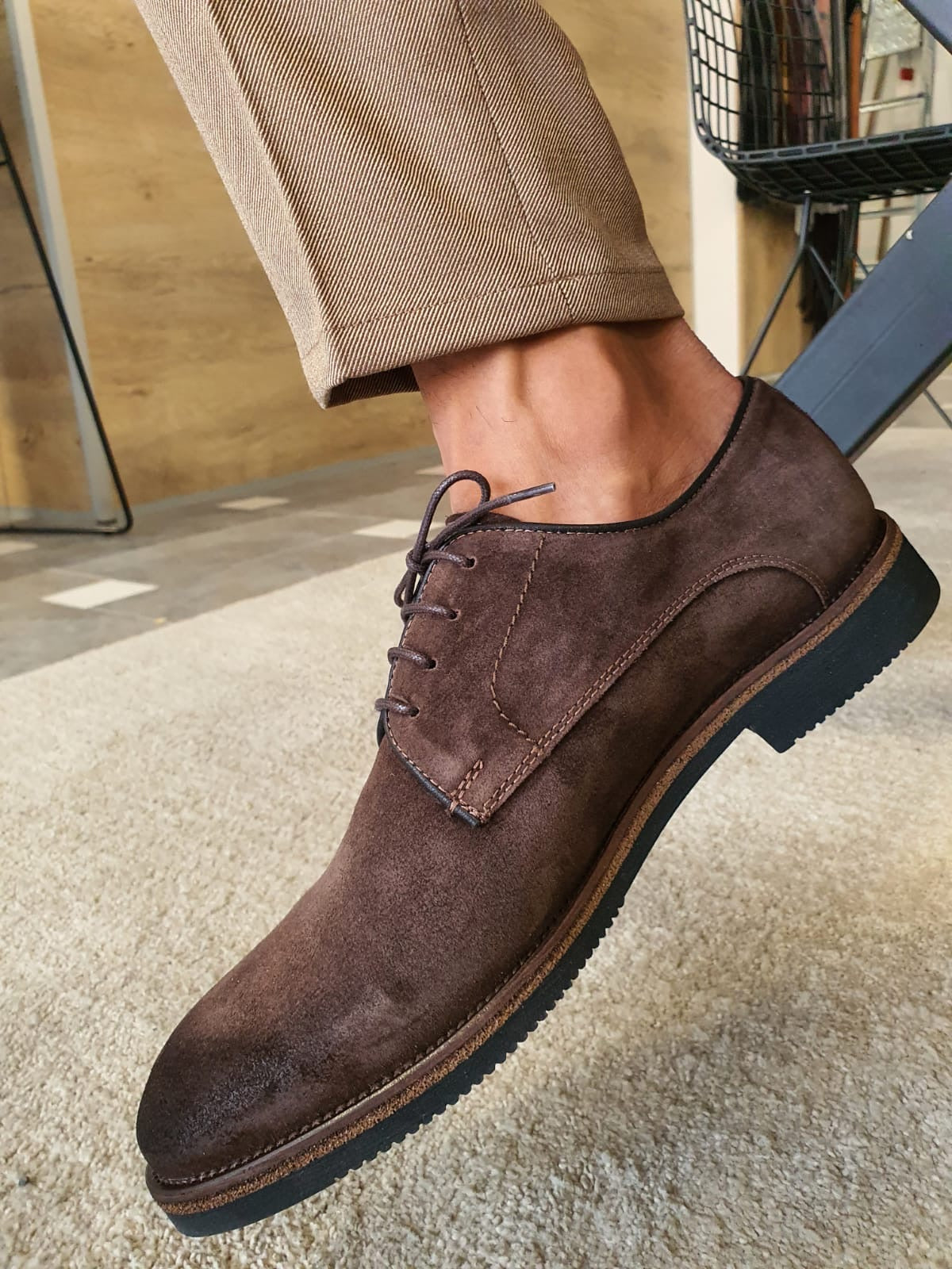 Stefano Brown Suede Derbys: Sophisticated Footwear for Every Occasion