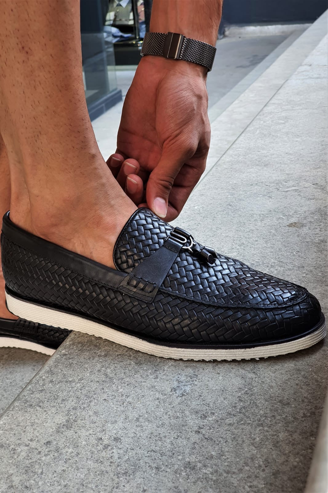 Stefano Black Leather Shoes - Elegant Versatility for Every Occasion