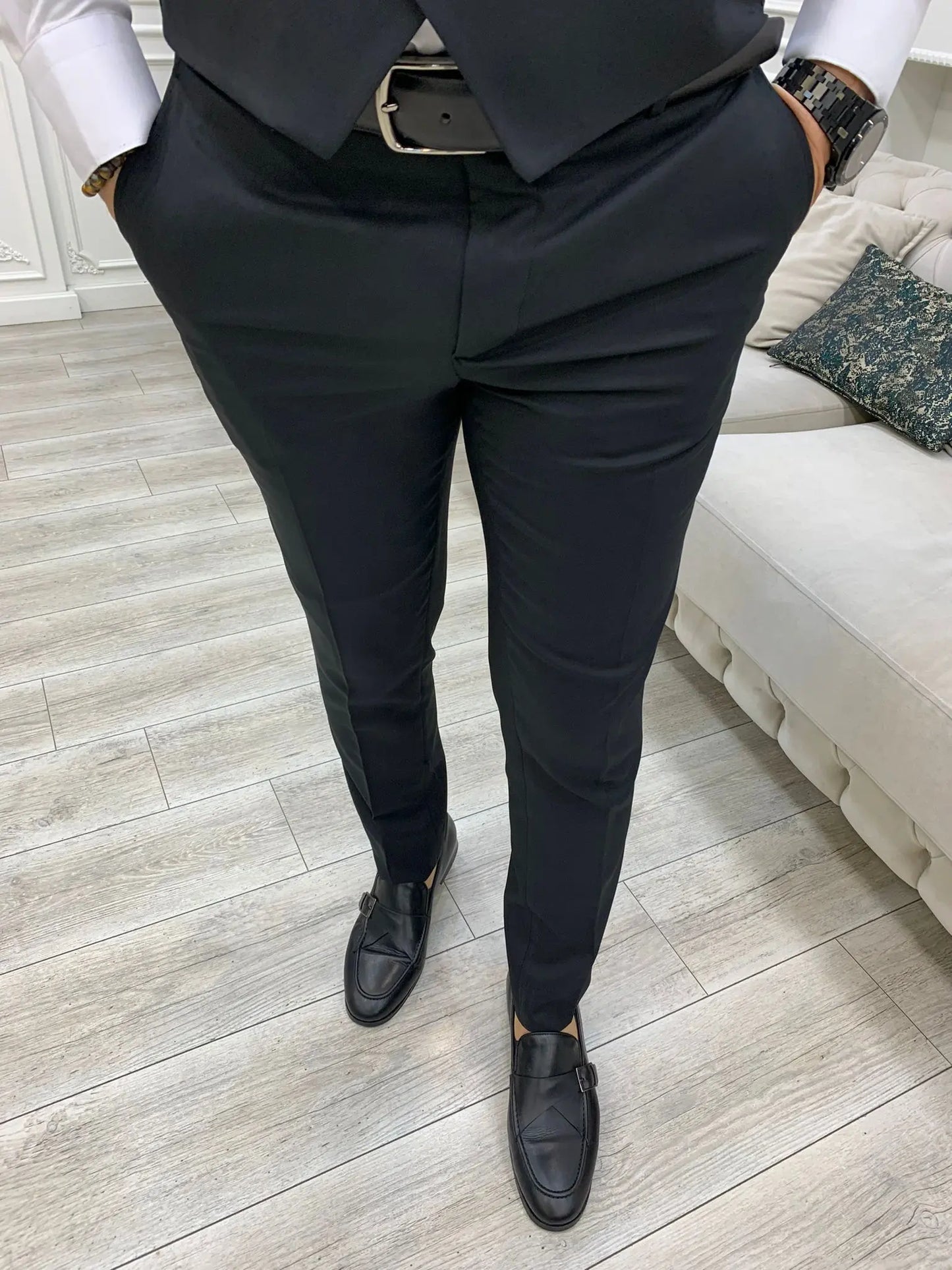 Stefano Black Slim Fit Suit brabion