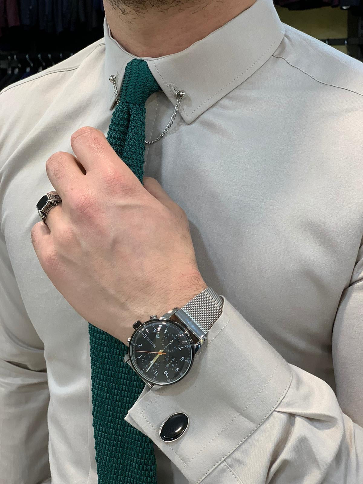 Jake Cream Slim Fit Shirt for All Occasions