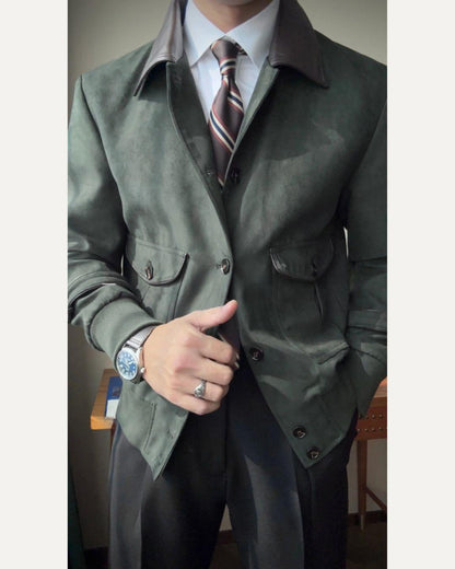 Men’s Slim Fit Retro Bomber Jacket