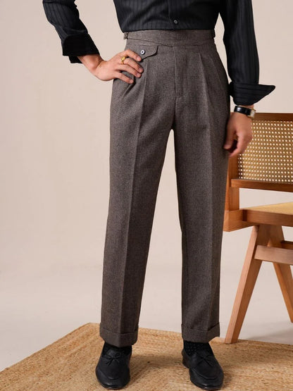 Bergamo High Waisted Wool Grukha Pants