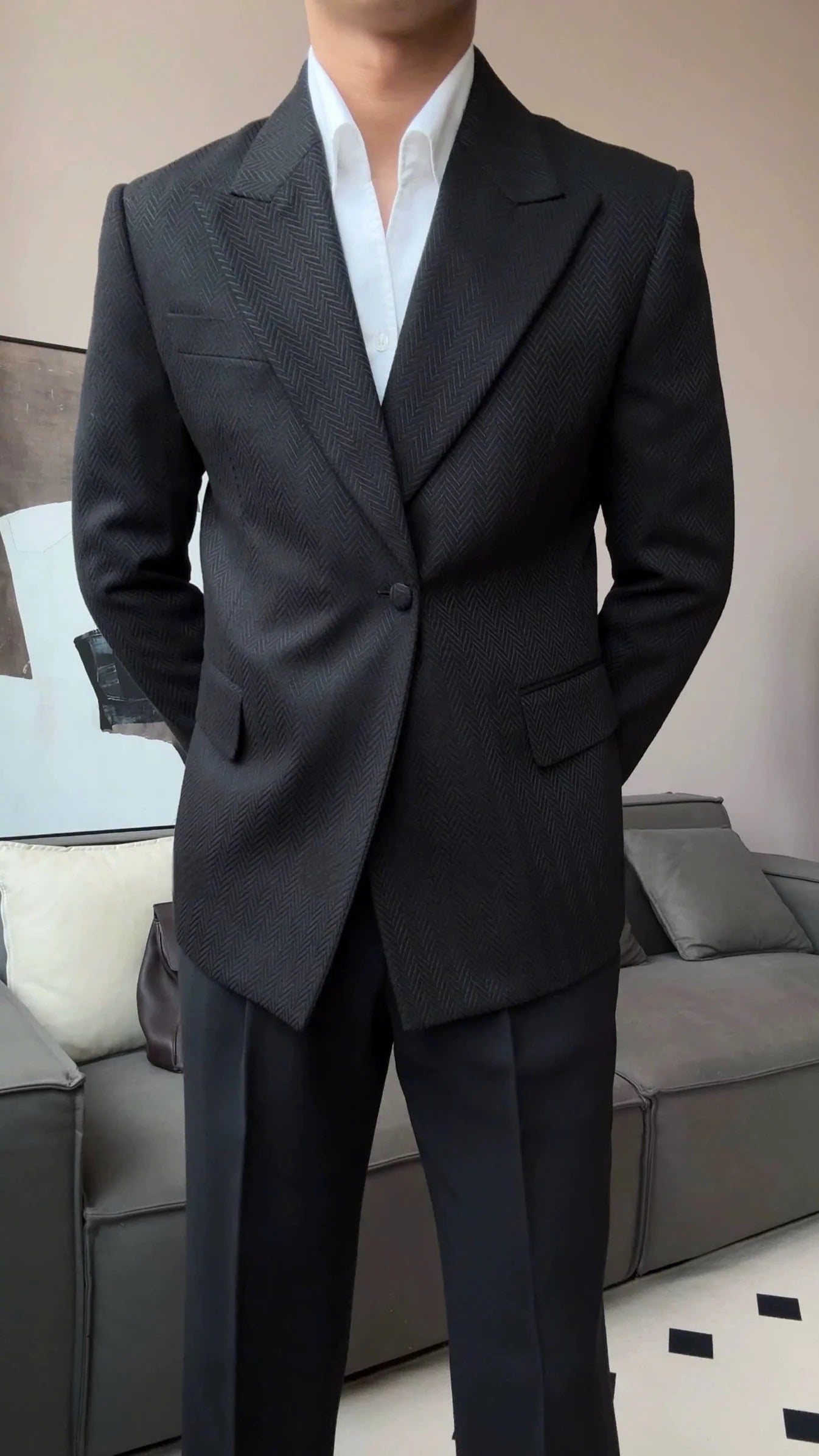 Men’s Cotswolds Herringbone Blazer