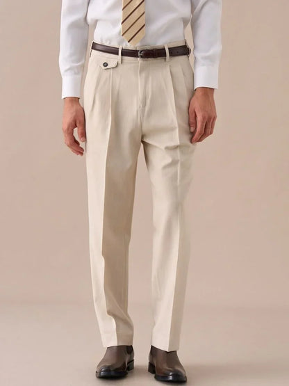 Livorno Double Pleated Belt Loop Pants