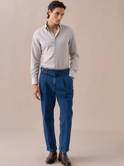 Isernia High Waisted Denim Pants