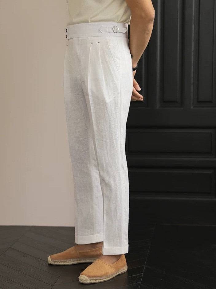 Sidetab Linen Trousers Season 2
