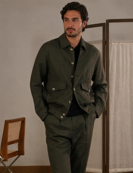 Men's Breathable Linen Italian Riviera Jacket