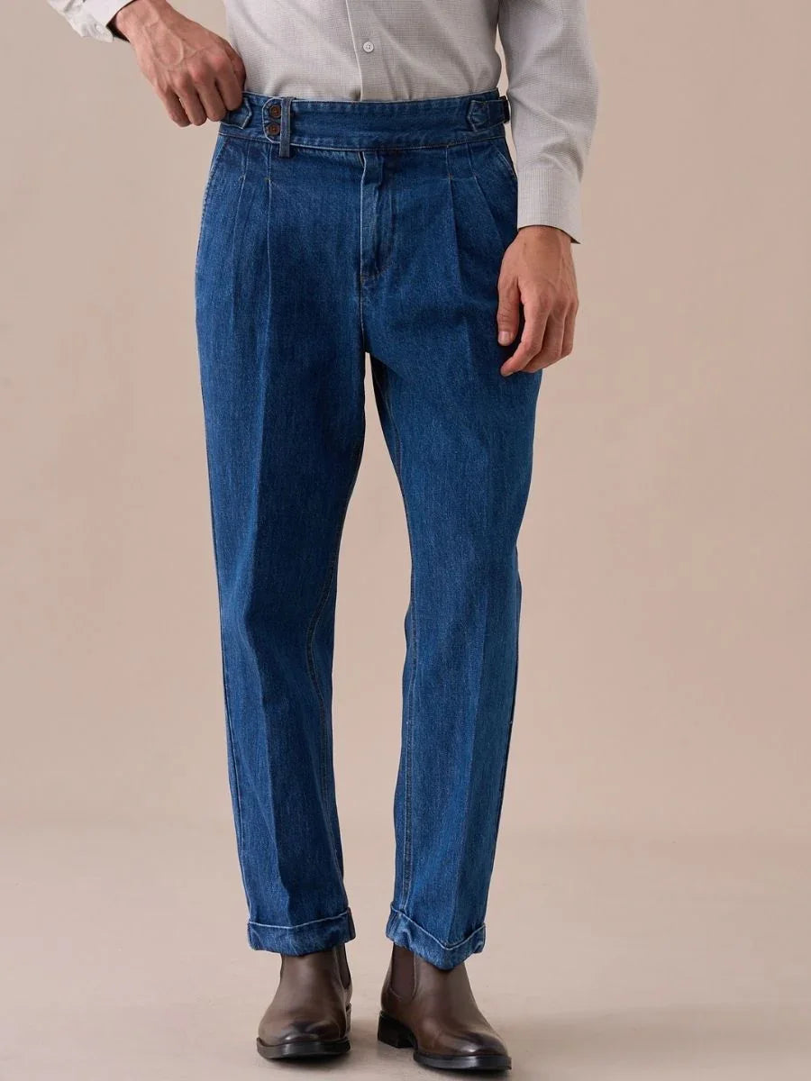 Isernia High Waisted Denim Pants
