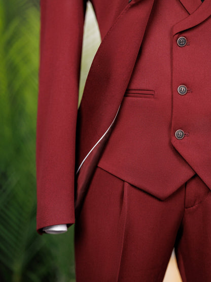 Bordeaux Slim-Fit Suit 3-Piece VIOSSI