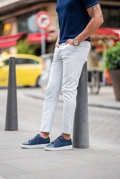 Brabion Maison Ice Blue Slim Fit Jeans: Effortless Elegance for Every Occasion