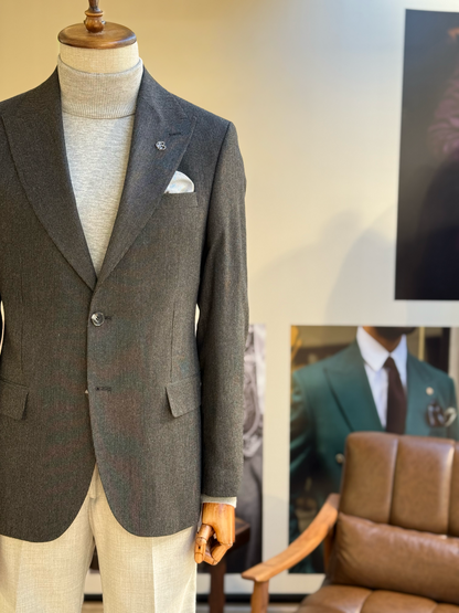 Black Single Breasted Blazer - BRABION