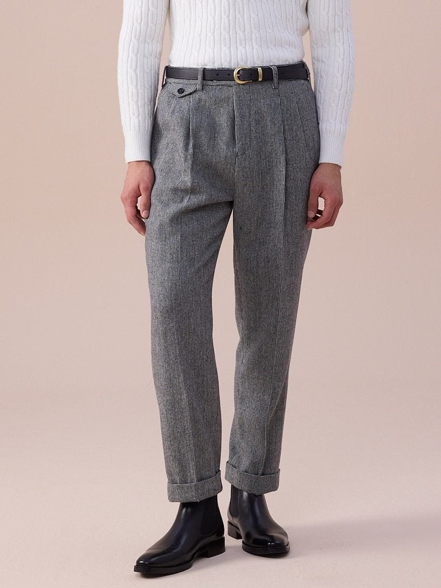Piemonte High Waisted Wool Pants