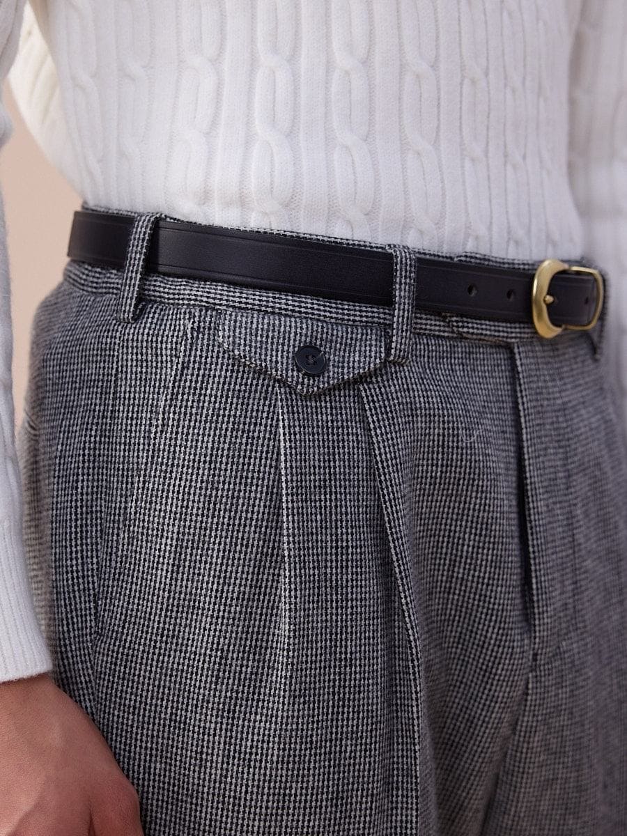 Piemonte High Waisted Wool Pants