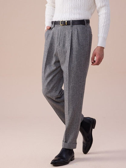 Piemonte High Waisted Wool Pants