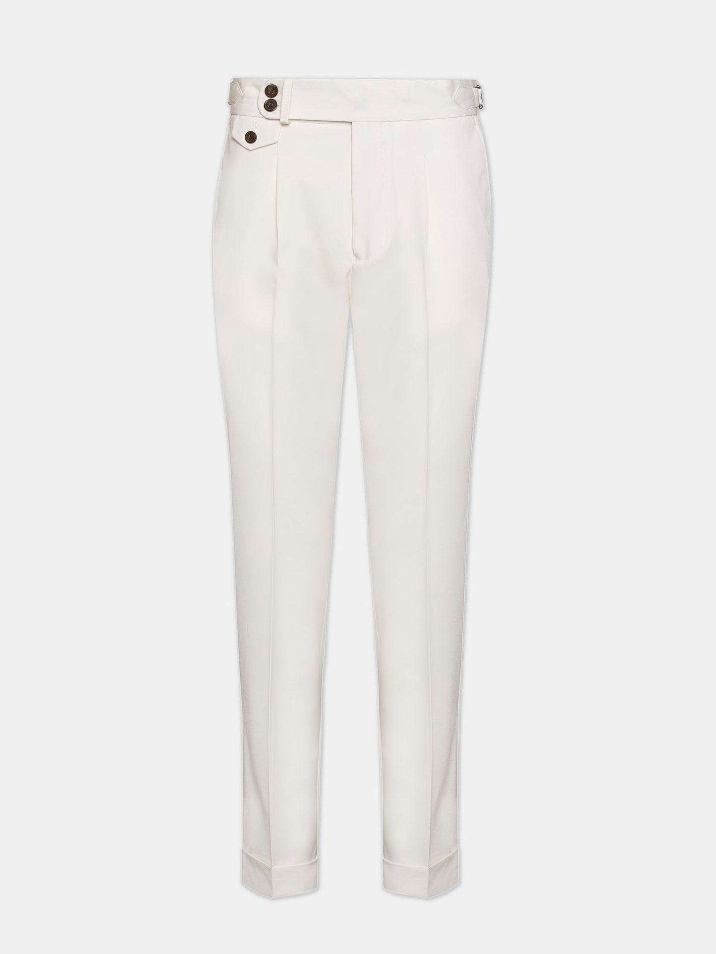 White Double Breasted Suit 2-Piece - BRABION