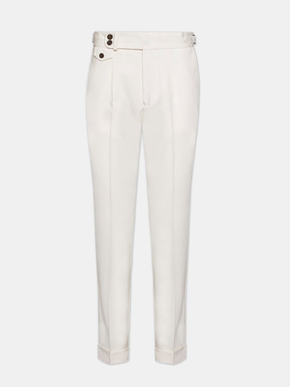 White Double Breasted Suit 2-Piece - BRABION
