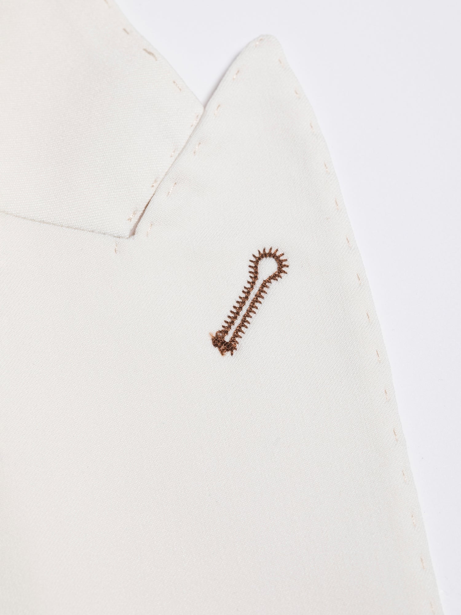 White Double Breasted Suit 2-Piece - BRABION