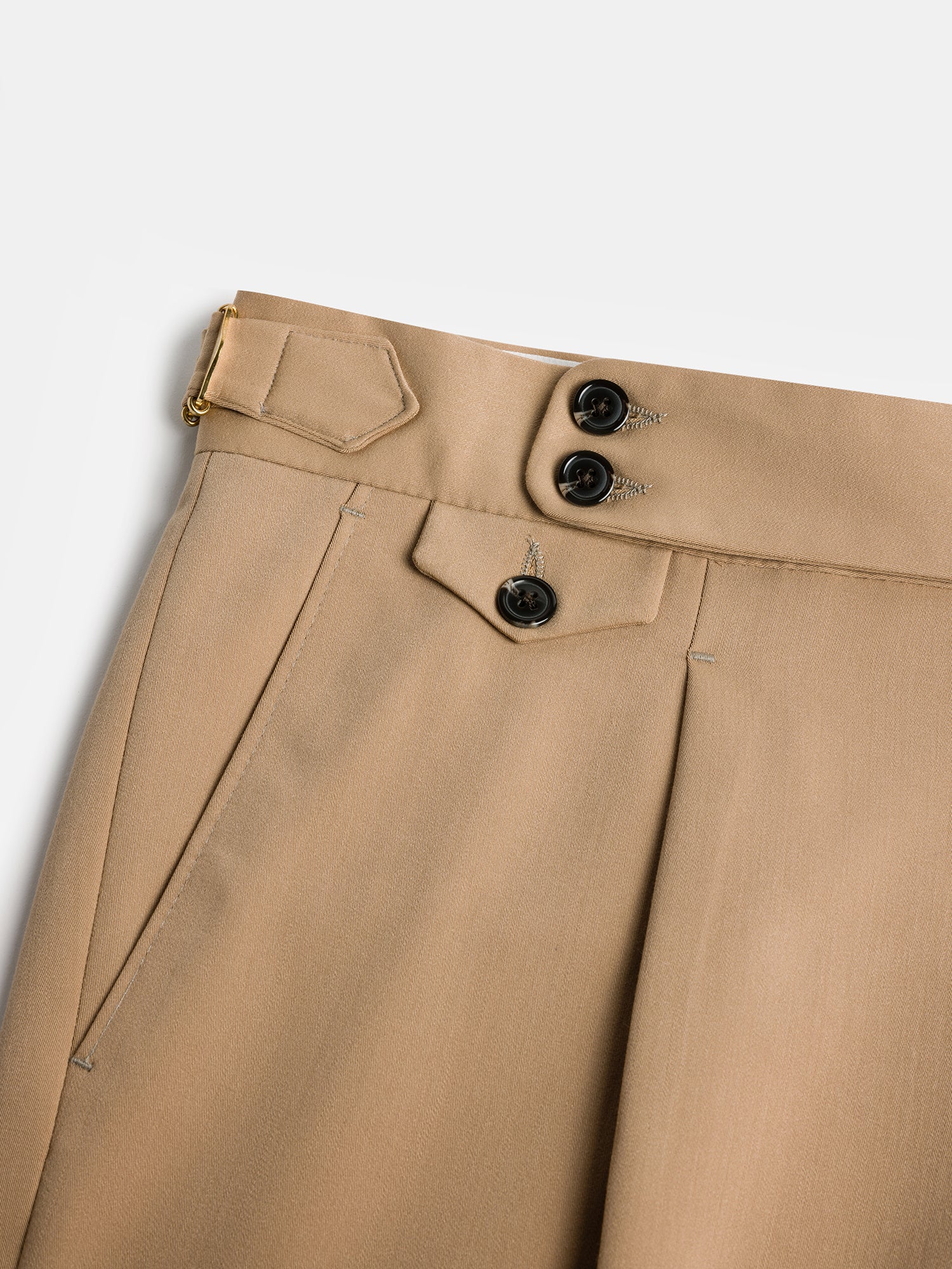 London Camel High Waist Slim-Fit Pants VIOSSI