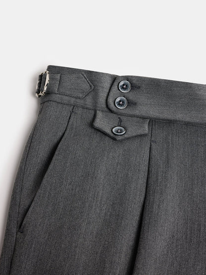 London Grey High Waist Slim-Fit Pants VIOSSI