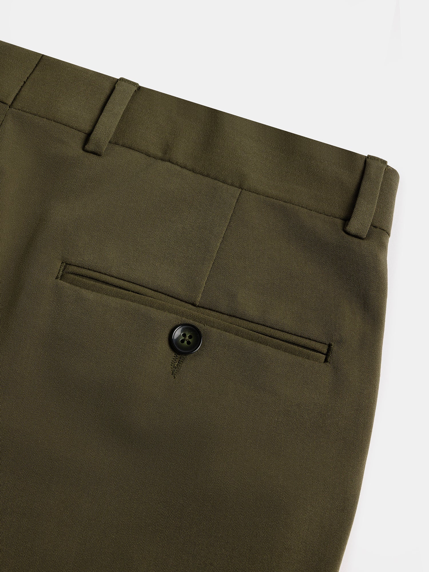Donazi Khaki High Waist Slim-Fit Pants VIOSSI