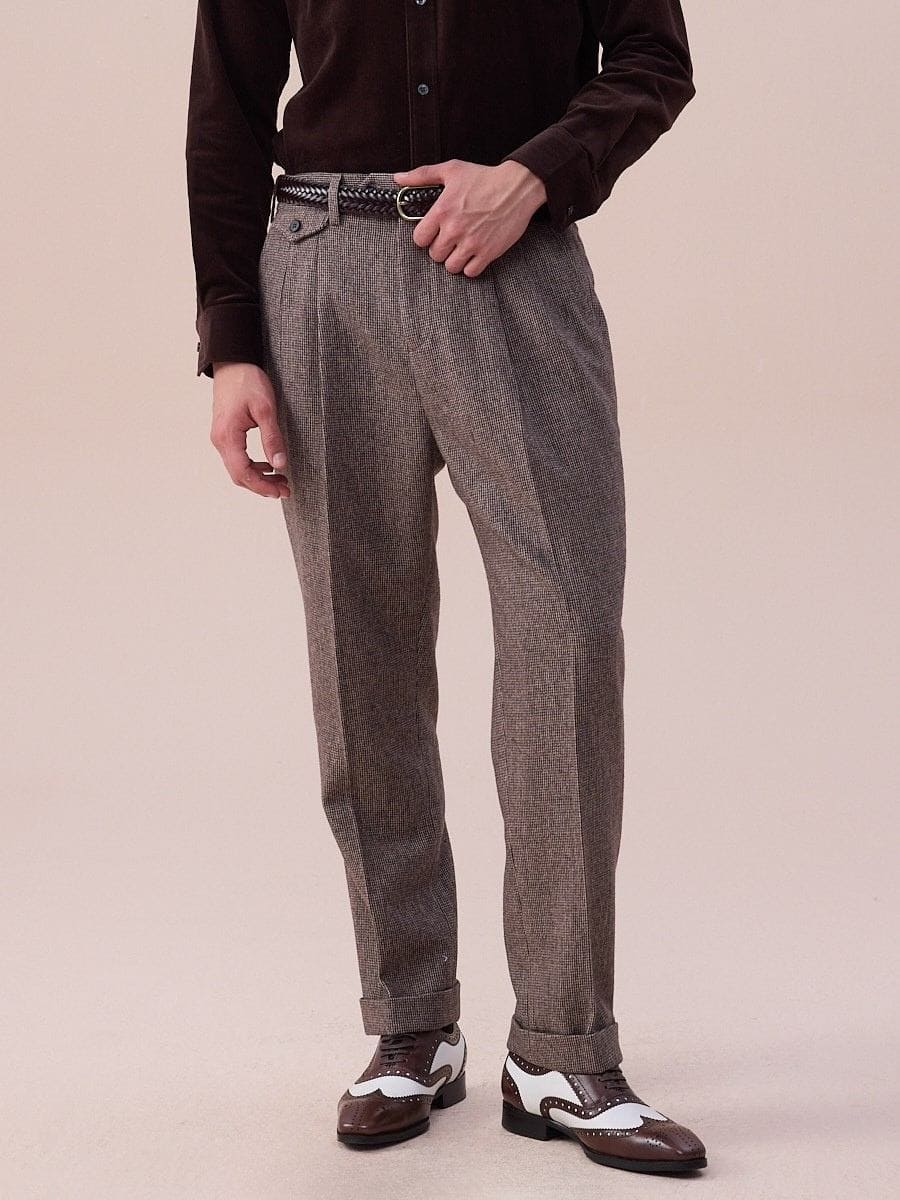 Piemonte High Waisted Wool Pants