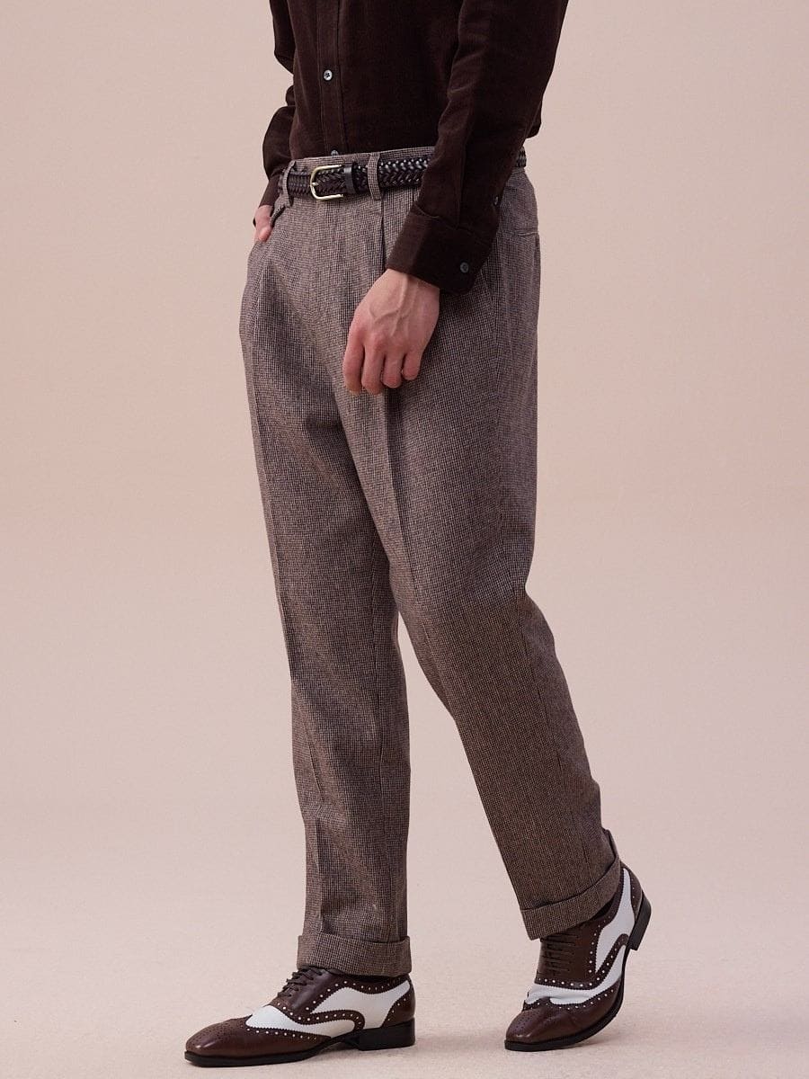 Piemonte High Waisted Wool Pants