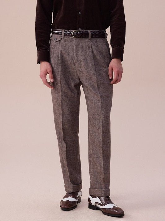 Piemonte High Waisted Wool Pants