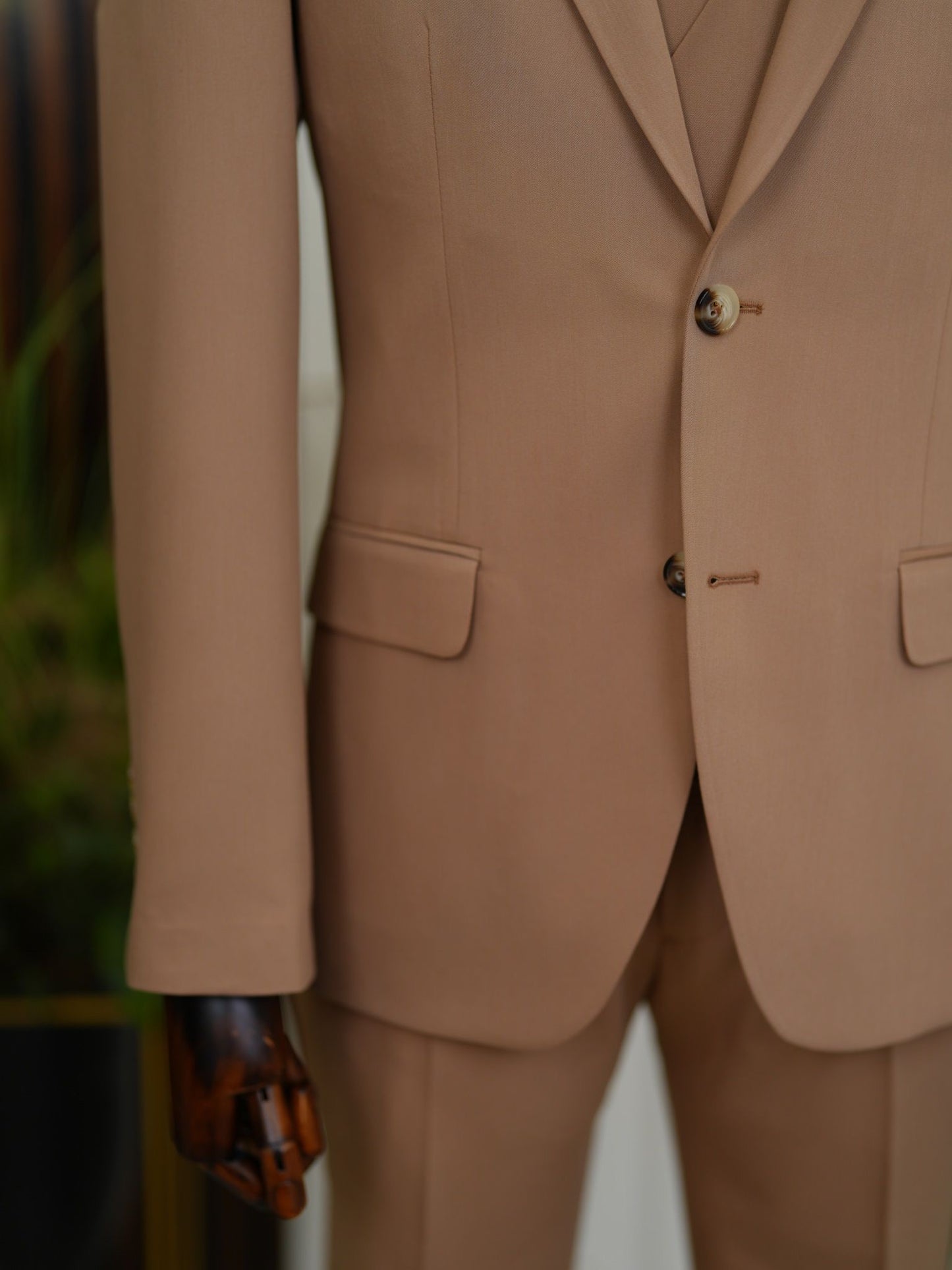 Brabion Aston Brown Slim Fit 3 Piece Suit