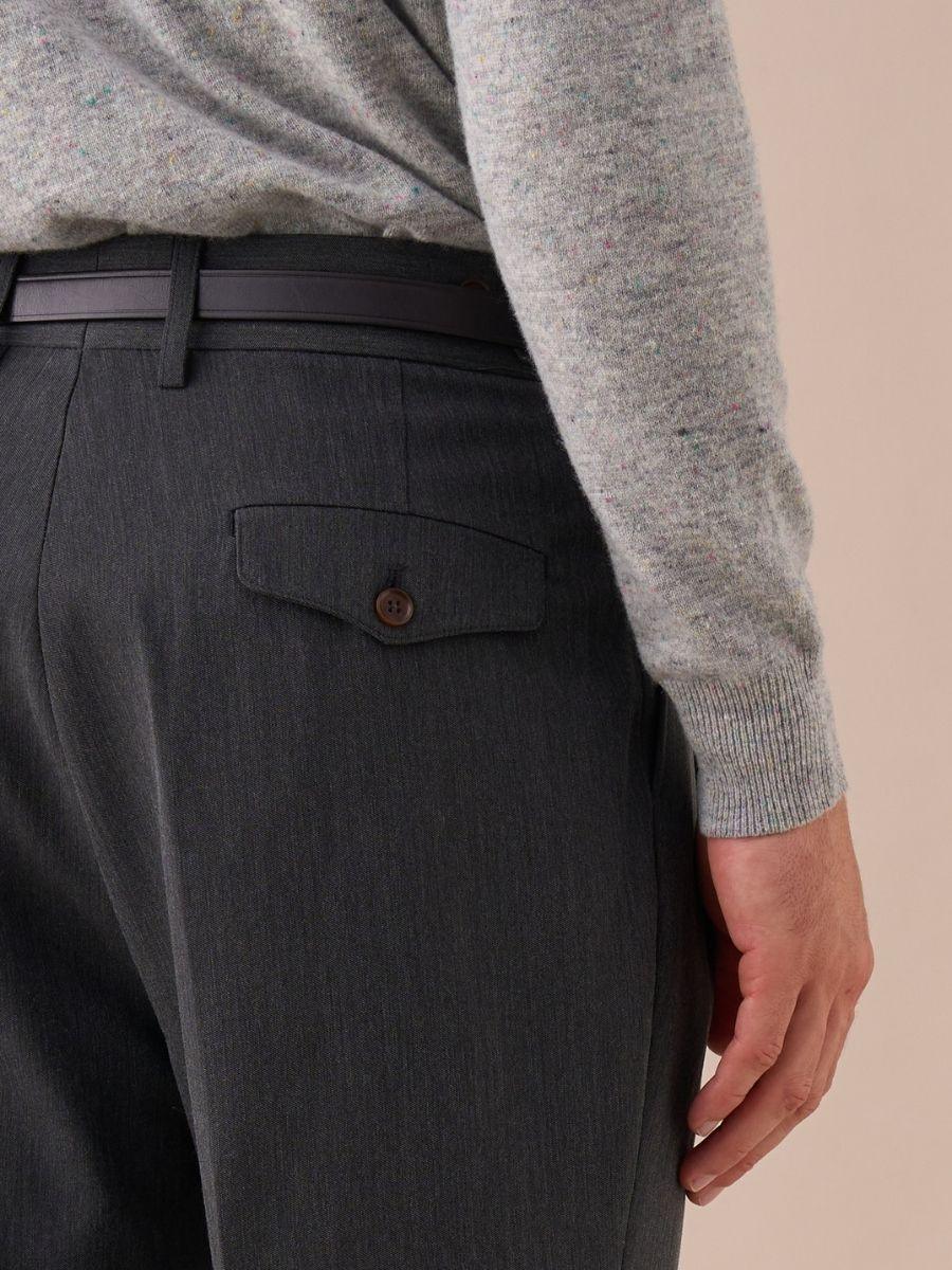 Livorno Double Pleated Belt Loop Pants