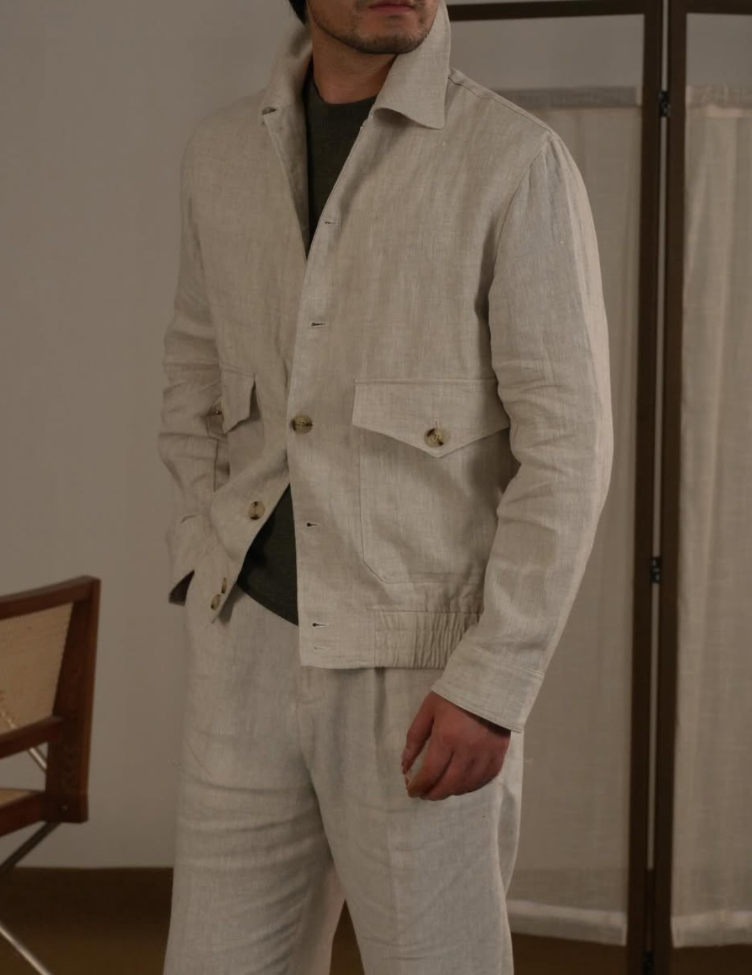Men's Breathable Linen Italian Riviera Jacket
