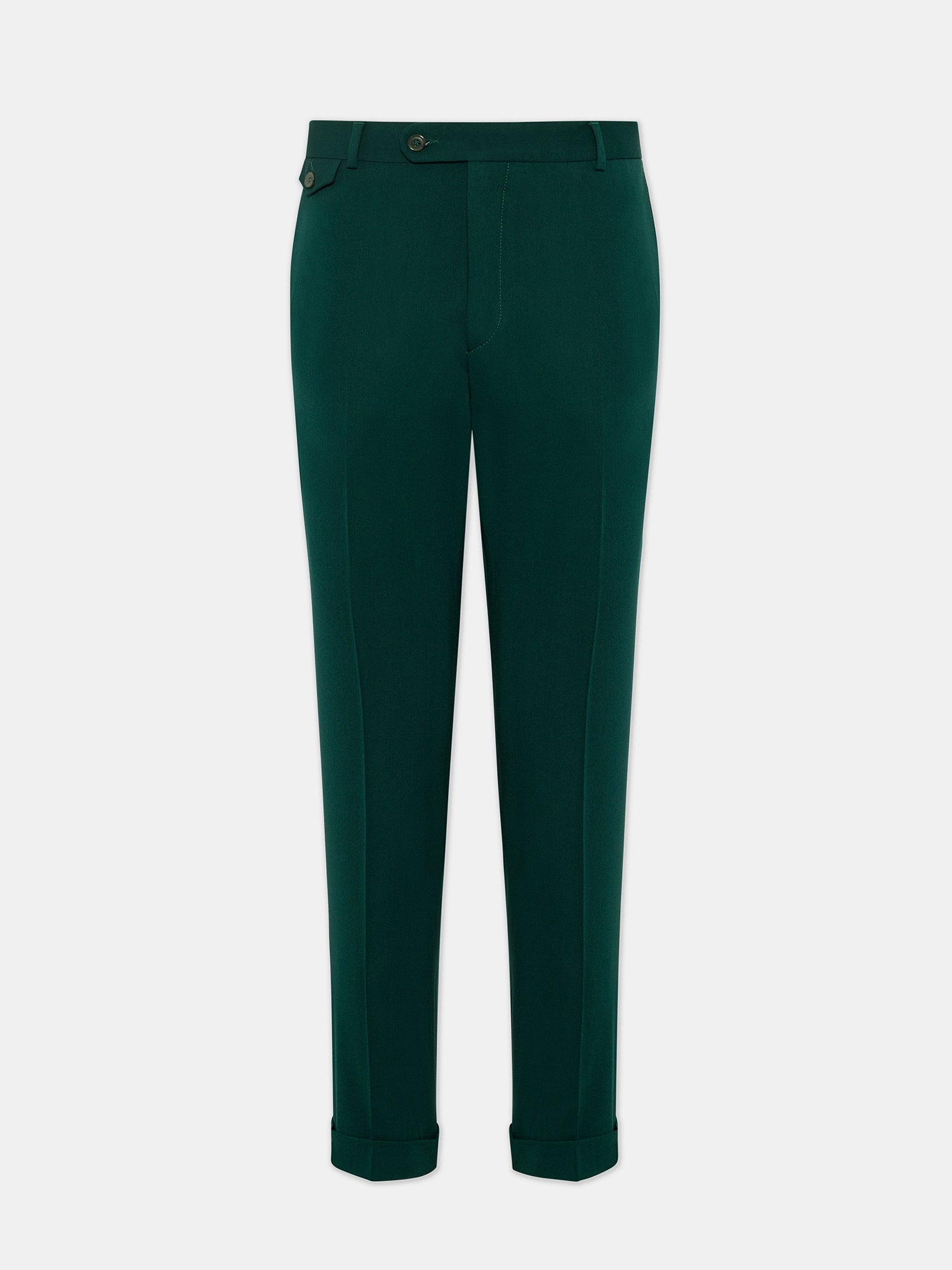Donazi Green High Waist Slim-Fit Pants VIOSSI