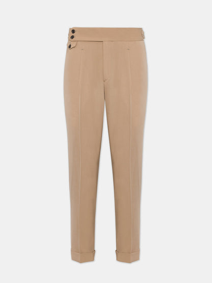 London Camel High Waist Slim-Fit Pants VIOSSI