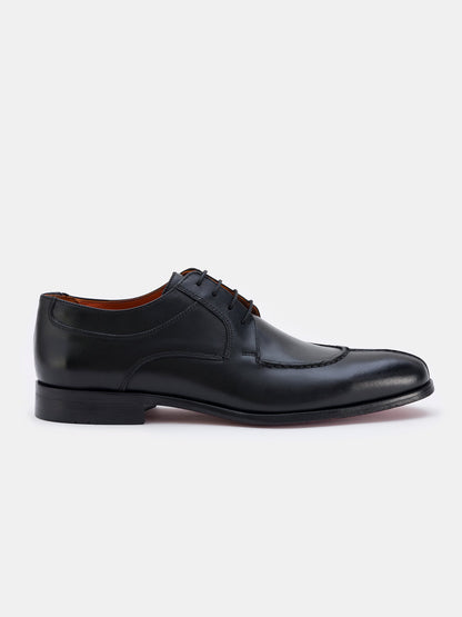 Black Leather Split Toe Derby VIOSSI