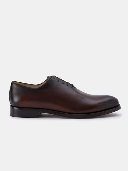 Brown Burnished Leather Oxford VIOSSI