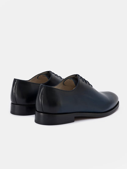 Navy Burnished Leather Oxford VIOSSI