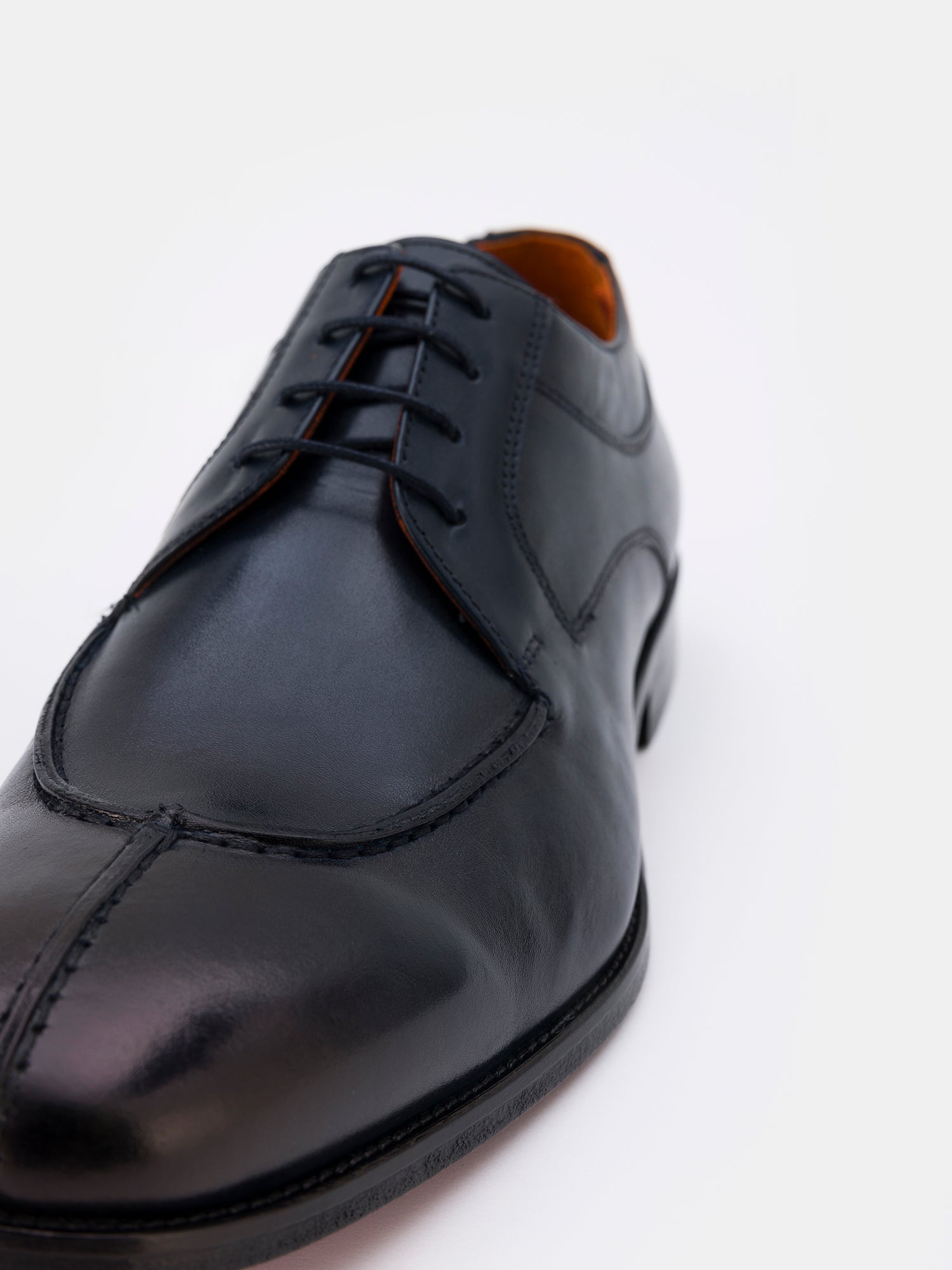 Navy Leather Split Toe Derby VIOSSI